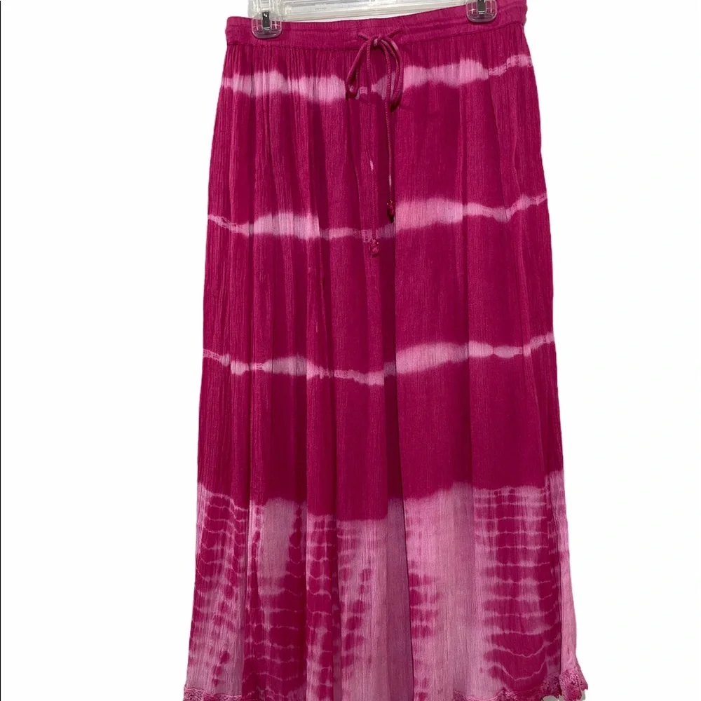 Tie Dye Gypsy Boho Festival Maxi Skirt Tie Dye
